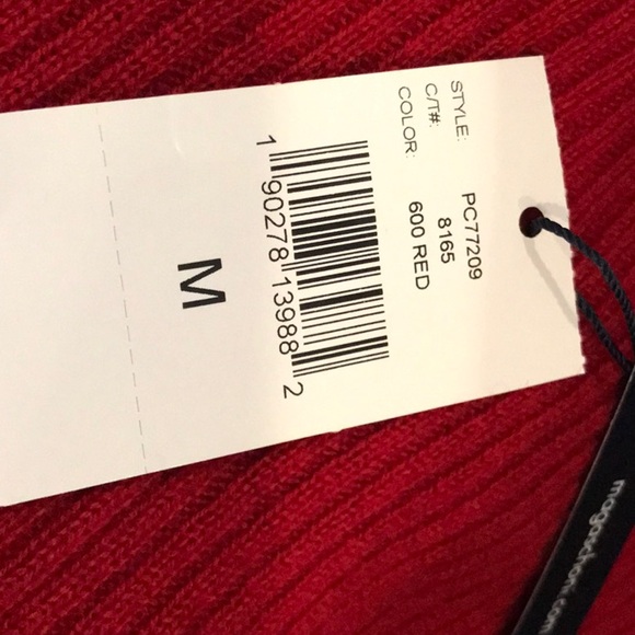 MAGASCHONI FIT and FLARE RED CASHMERE DRESS - Size M - Picture 5 of 5